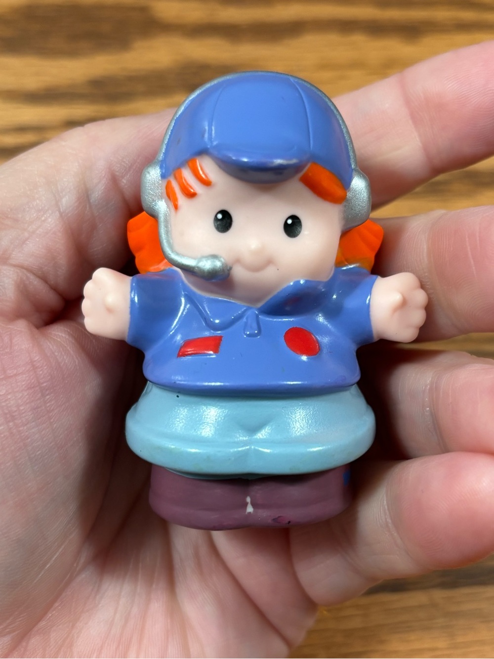 FISHER PRICE Little People Pilot Paula Figure Toy 2008 Mattel